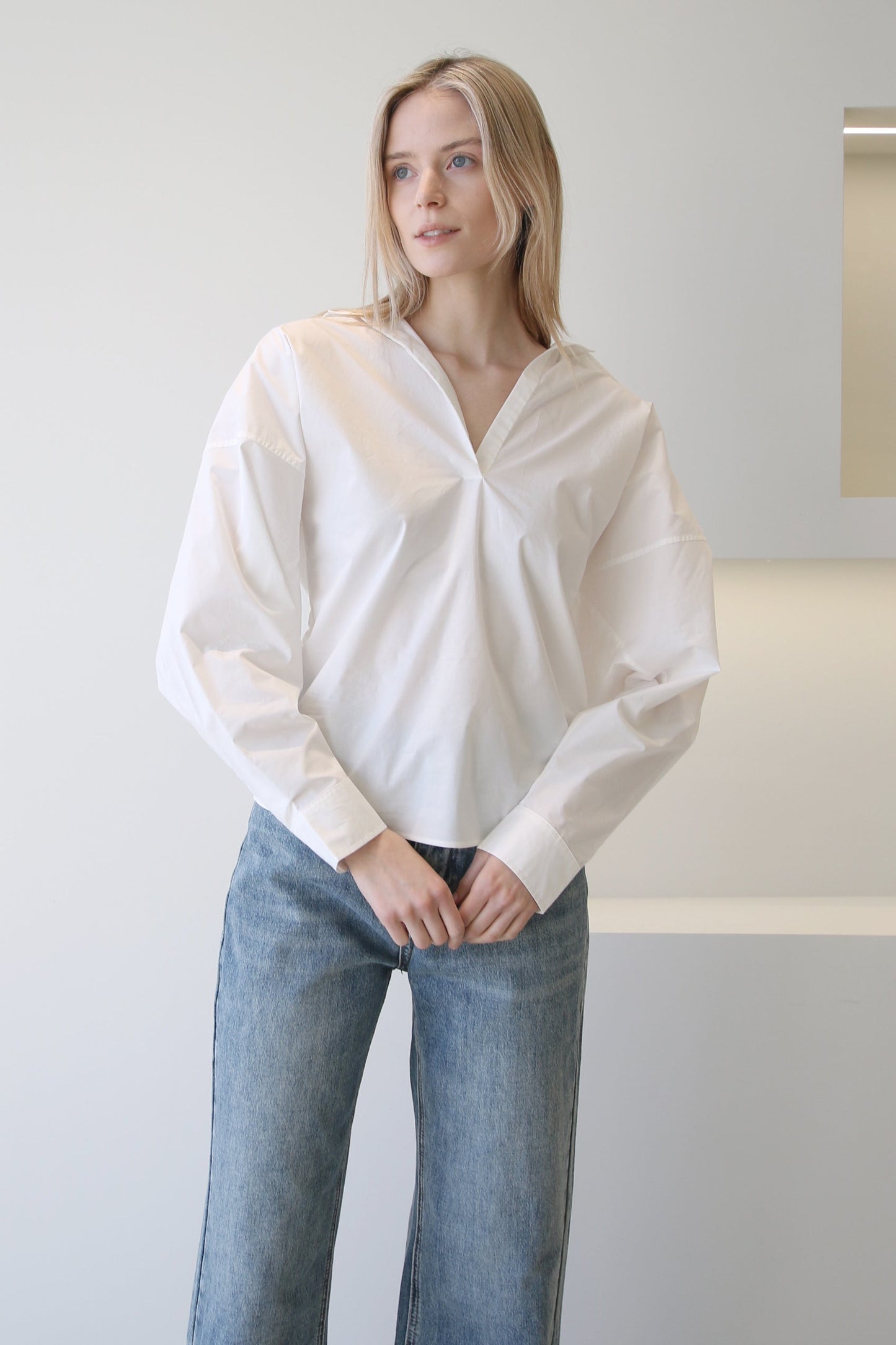 Toteme Cotton Poplin Shirt White