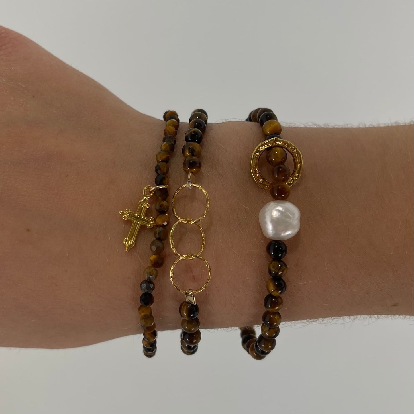 Tigers Eye Bracelet Set