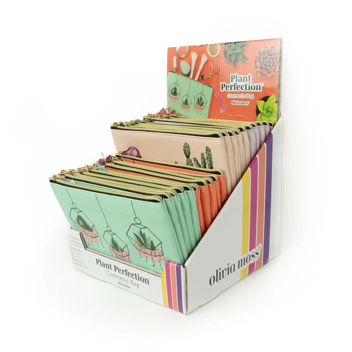 Olivia Moss Plant Perfection Cosmetic Bags