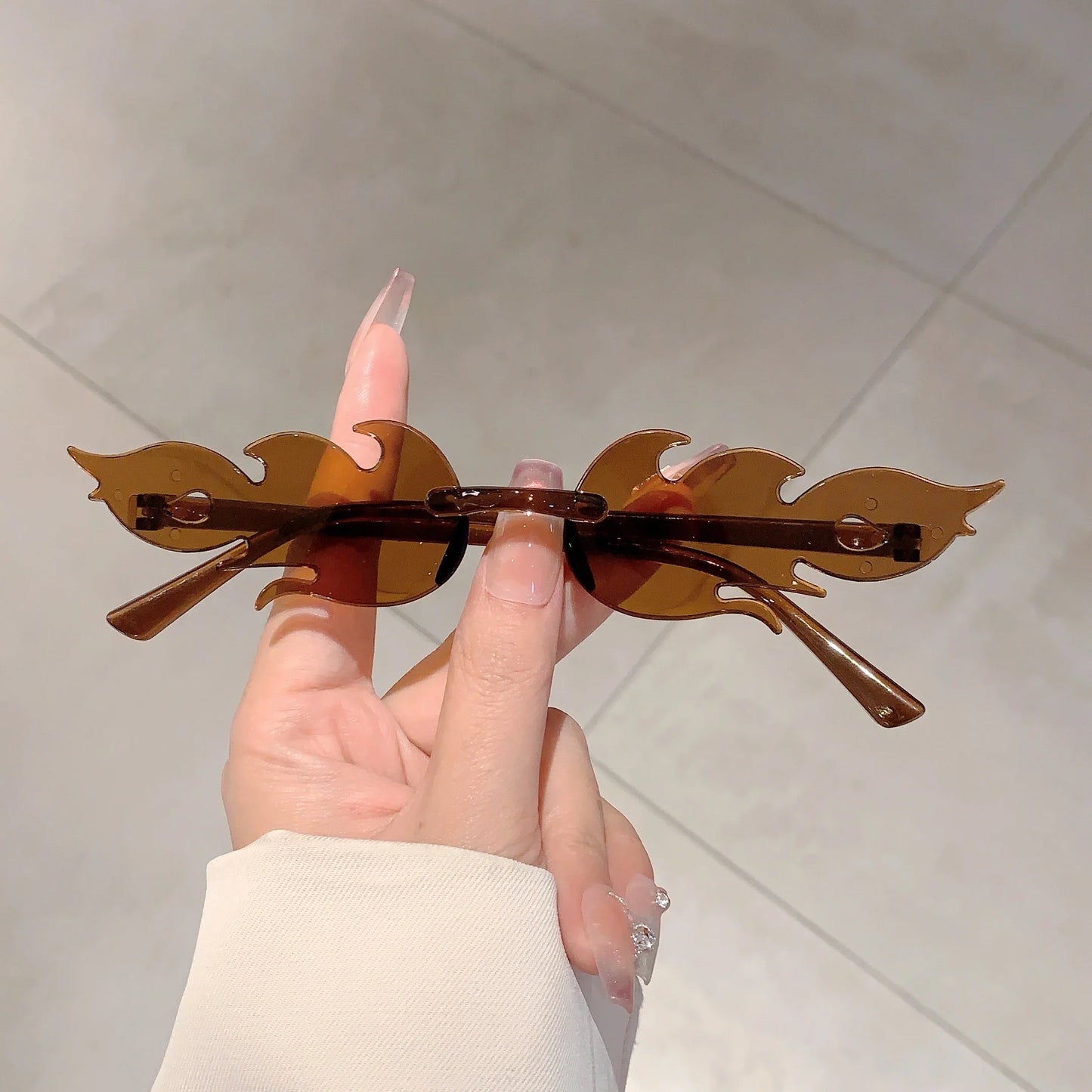 12 PCS Flame Shaped Sunglasses
