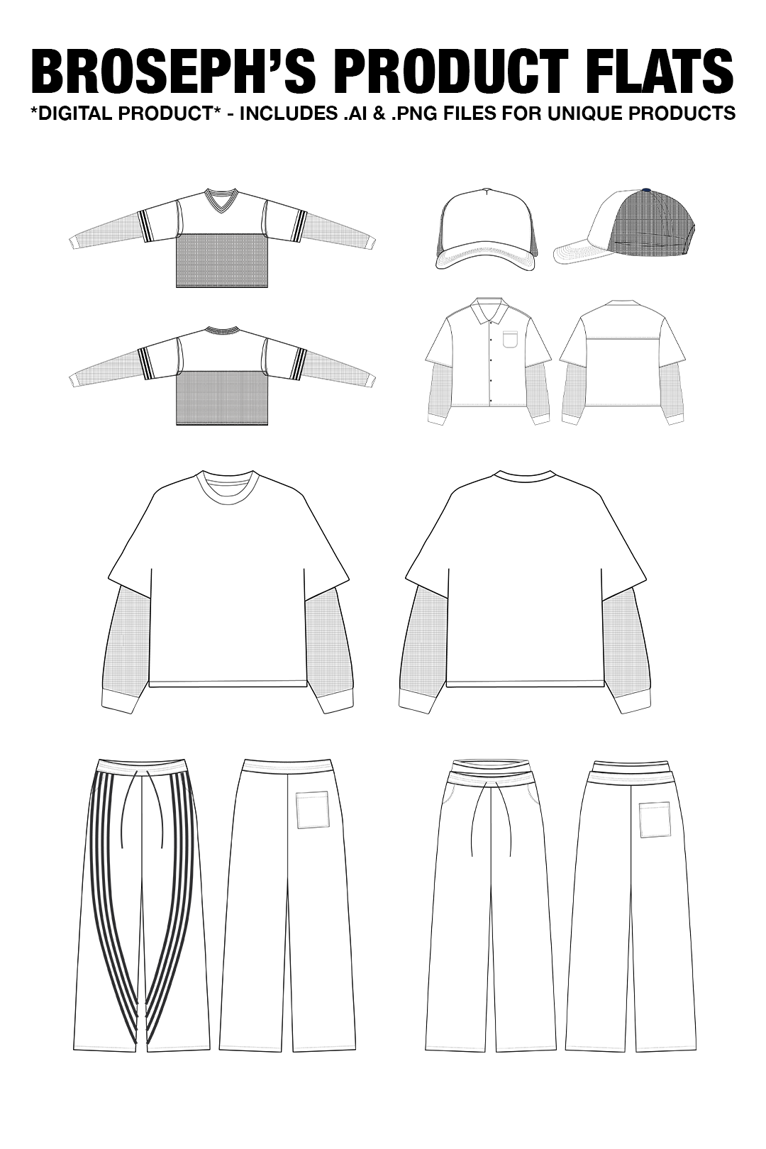 Broseph's Product Flats - *Digital Product*