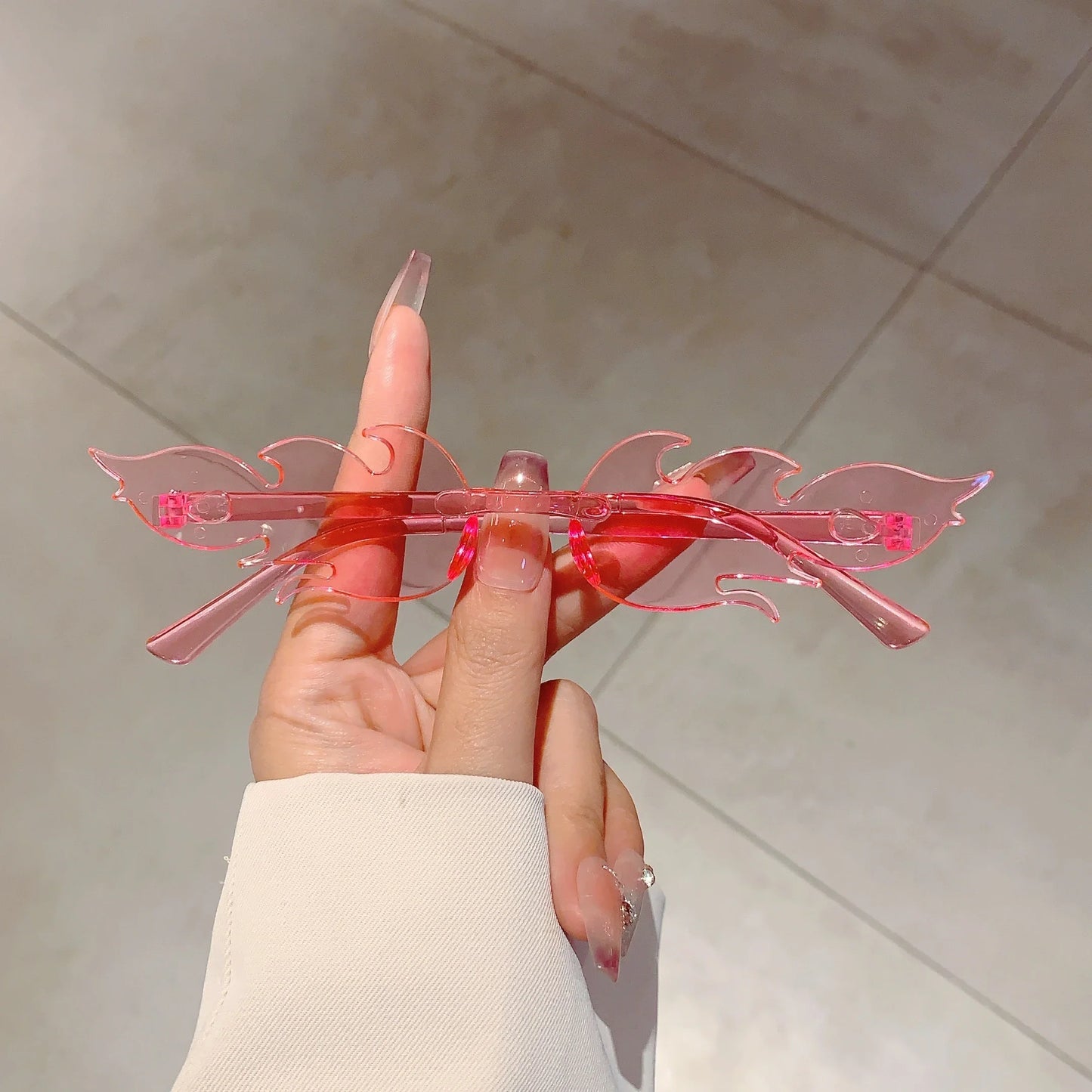 12 PCS Flame Shaped Sunglasses