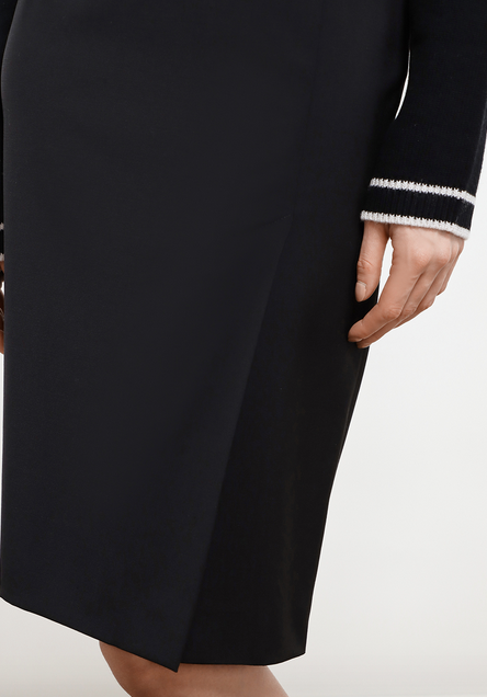 Sportmax Belgio Black Pencil Skirt