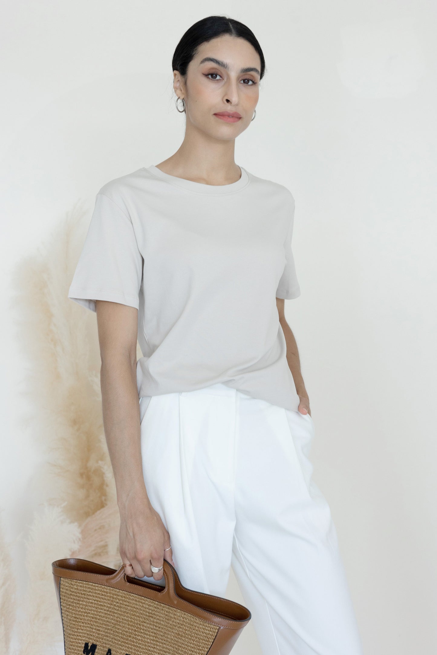 The Basic Everyday Tee Loose Fit Sand