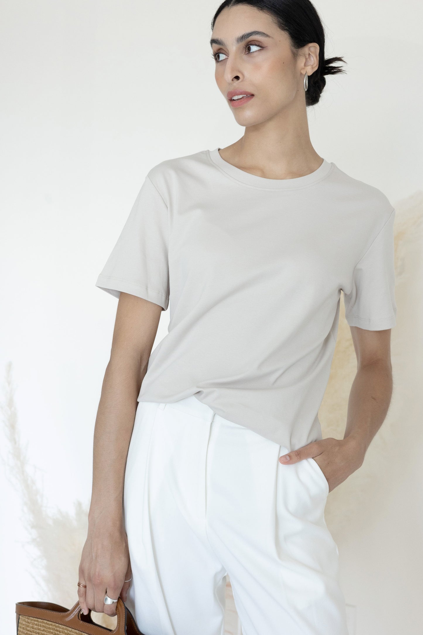 The Basic Everyday Tee Loose Fit Sand