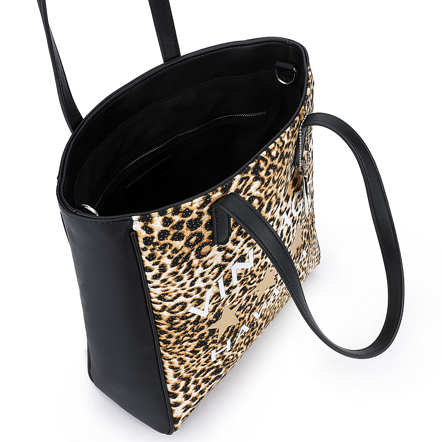 ANGELICA BAG - BLACK LEOPARD