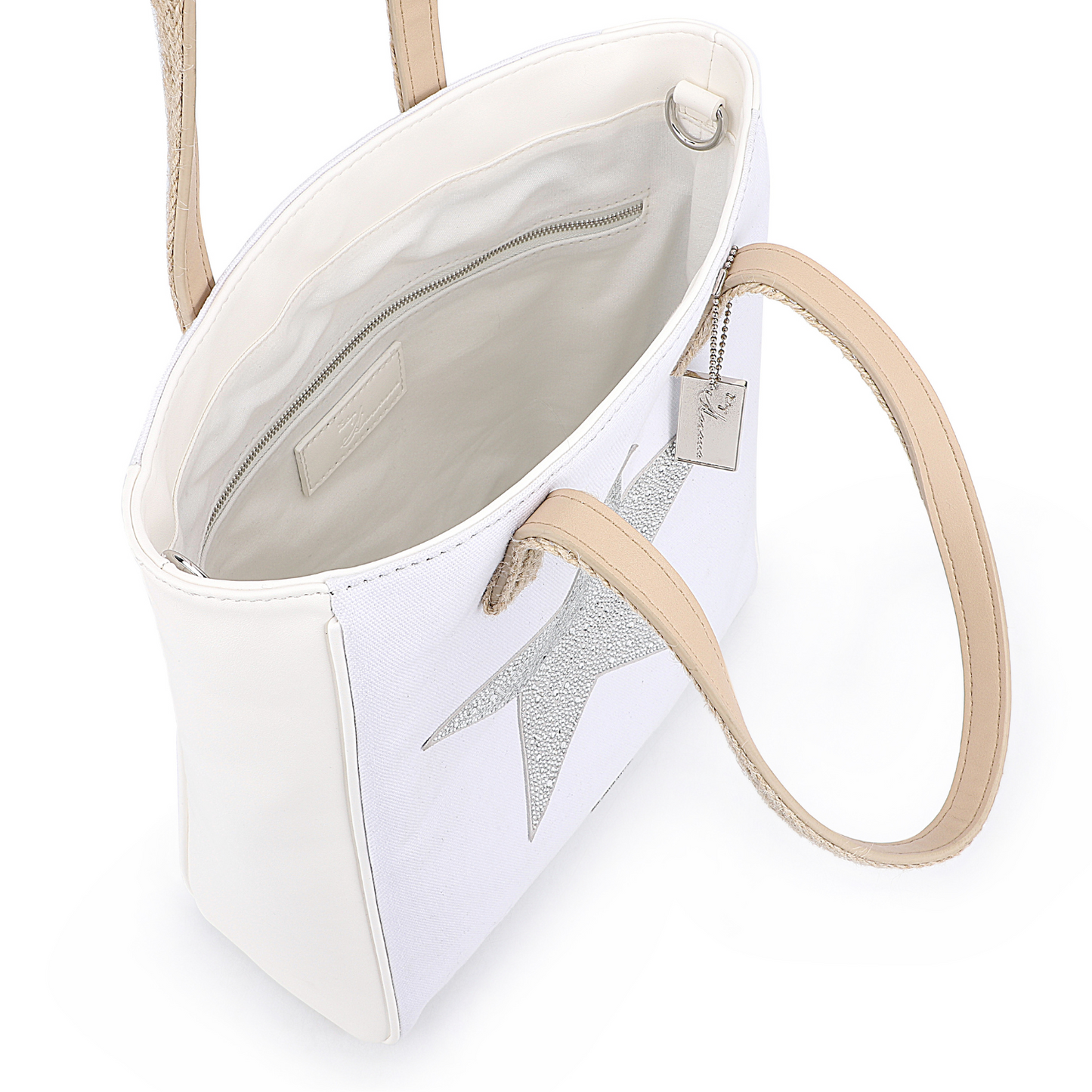 ANGELICA BAG - WHITE RHINESTONE