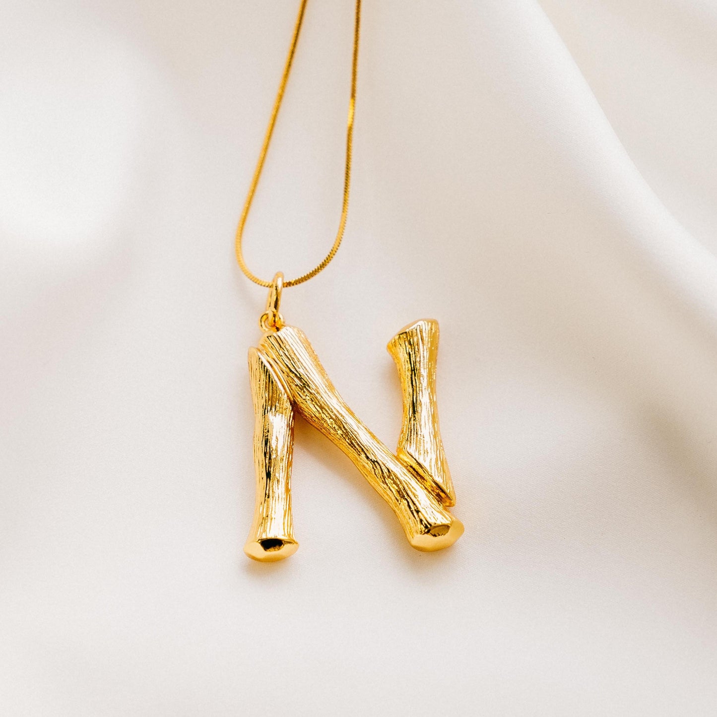 Vintage Oversized Alphabet Necklace
