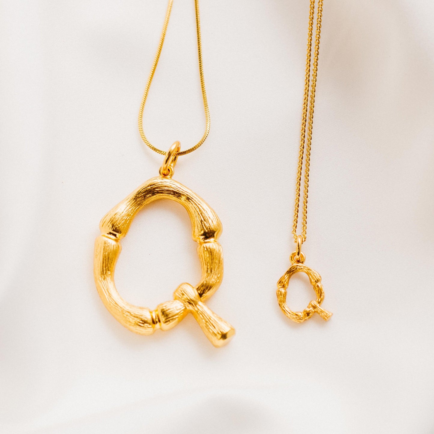 Vintage Oversized Alphabet Necklace