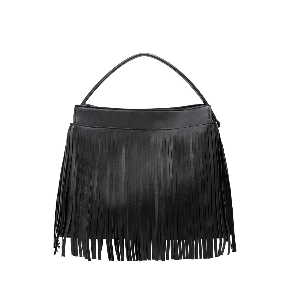 Anne Black Recycled Vegan Top Handle Bag