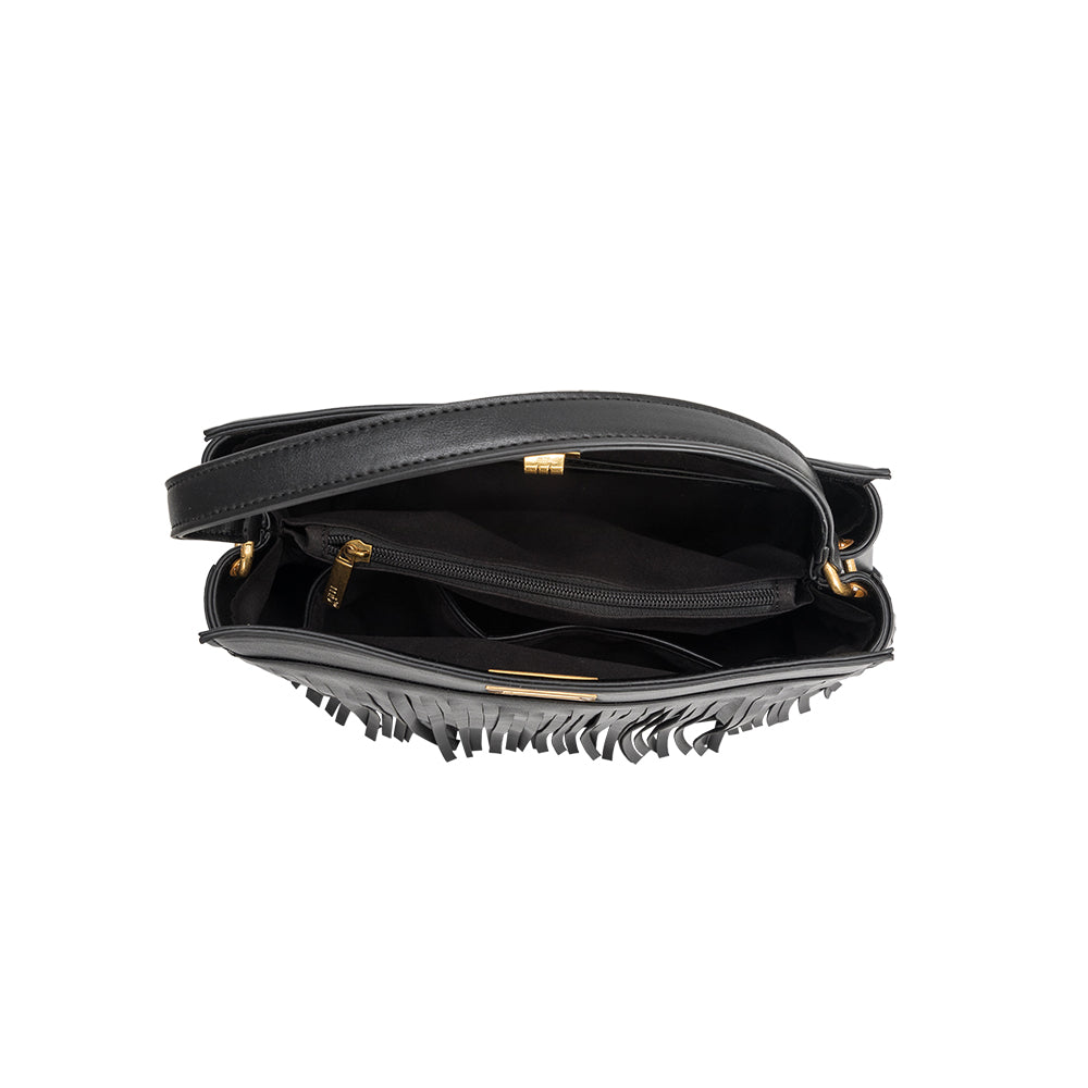 Anne Black Recycled Vegan Top Handle Bag