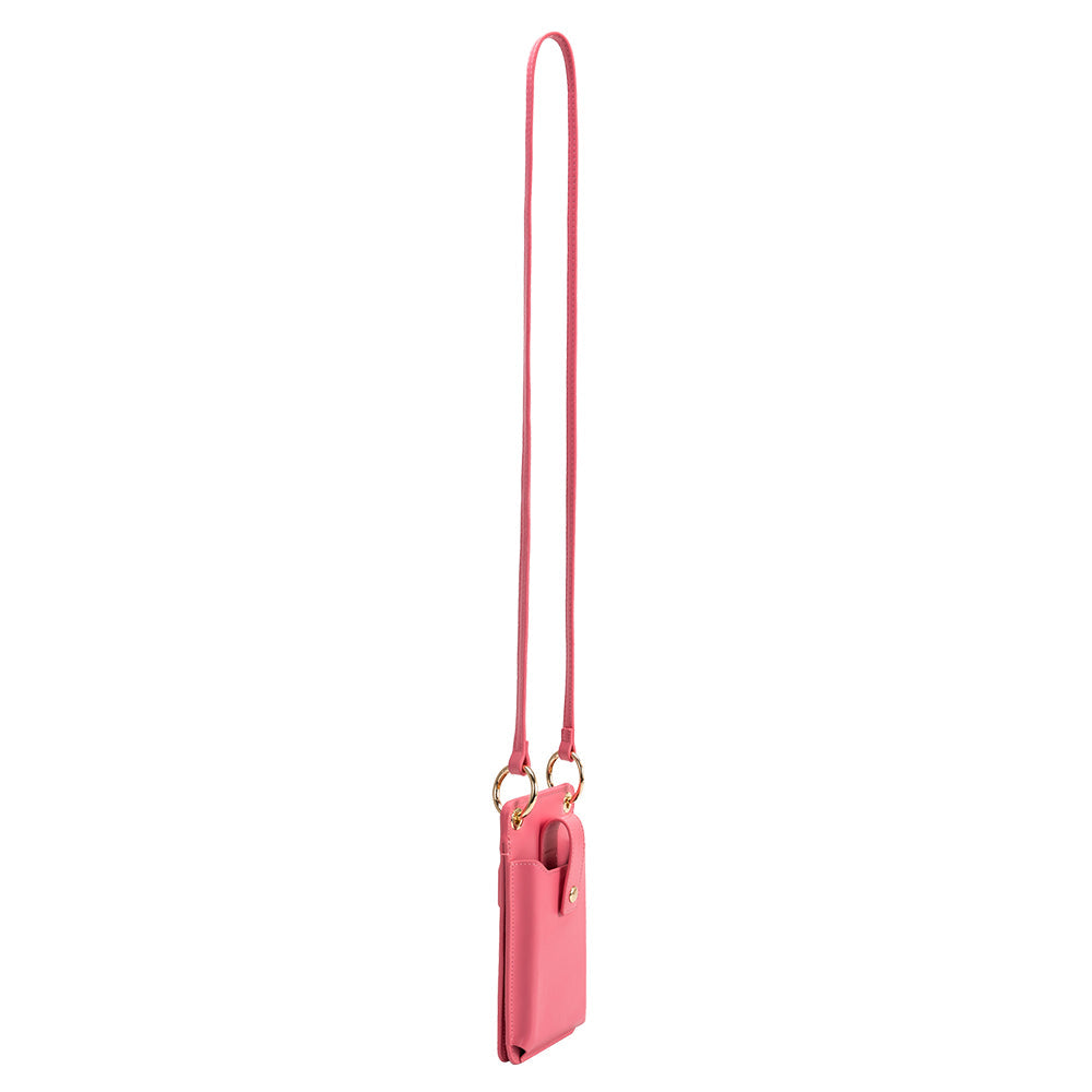 Tina Pink Small Recycled Vegan Crossbody Wallet