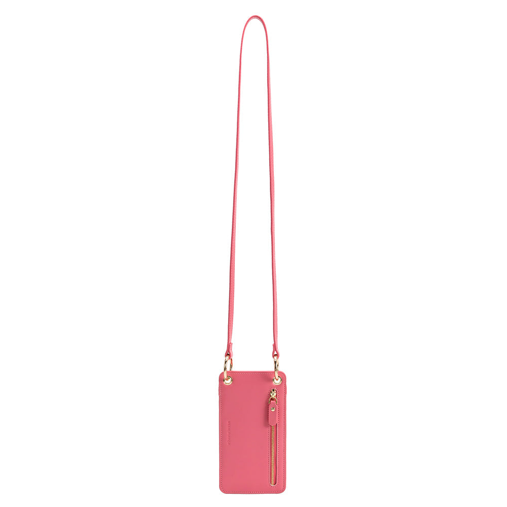 Tina Pink Small Recycled Vegan Crossbody Wallet