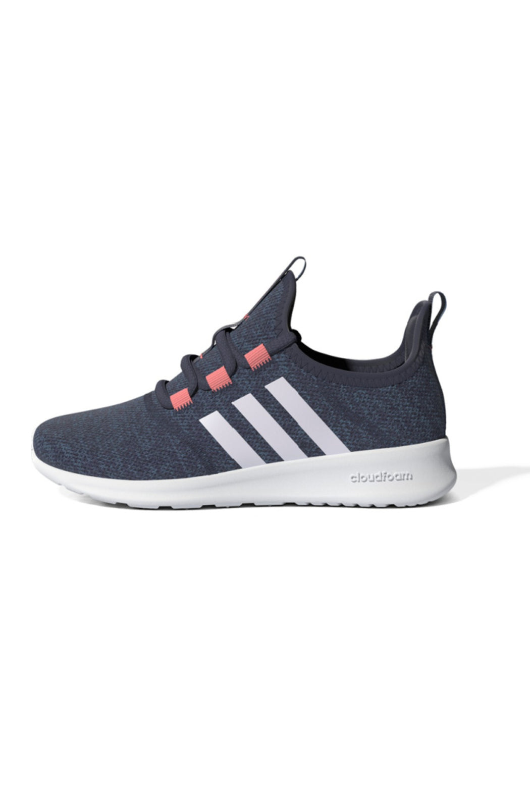 Adidas Girls Cloudfoam Pure K 2.0 in Shadow Navy/ Future White/ Acid Red