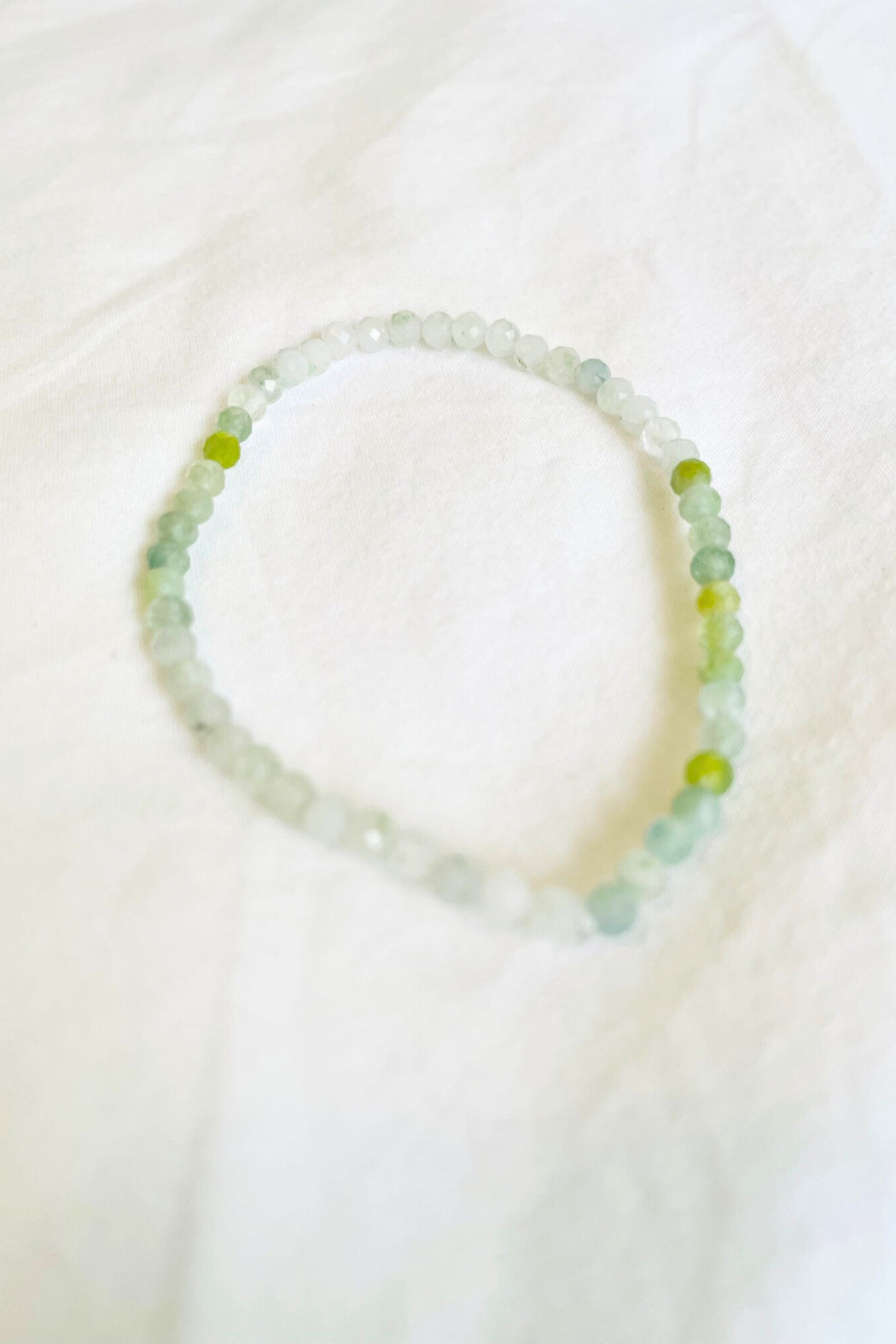 African Green Chalcedony Healing Gem Bracelet - 3MM