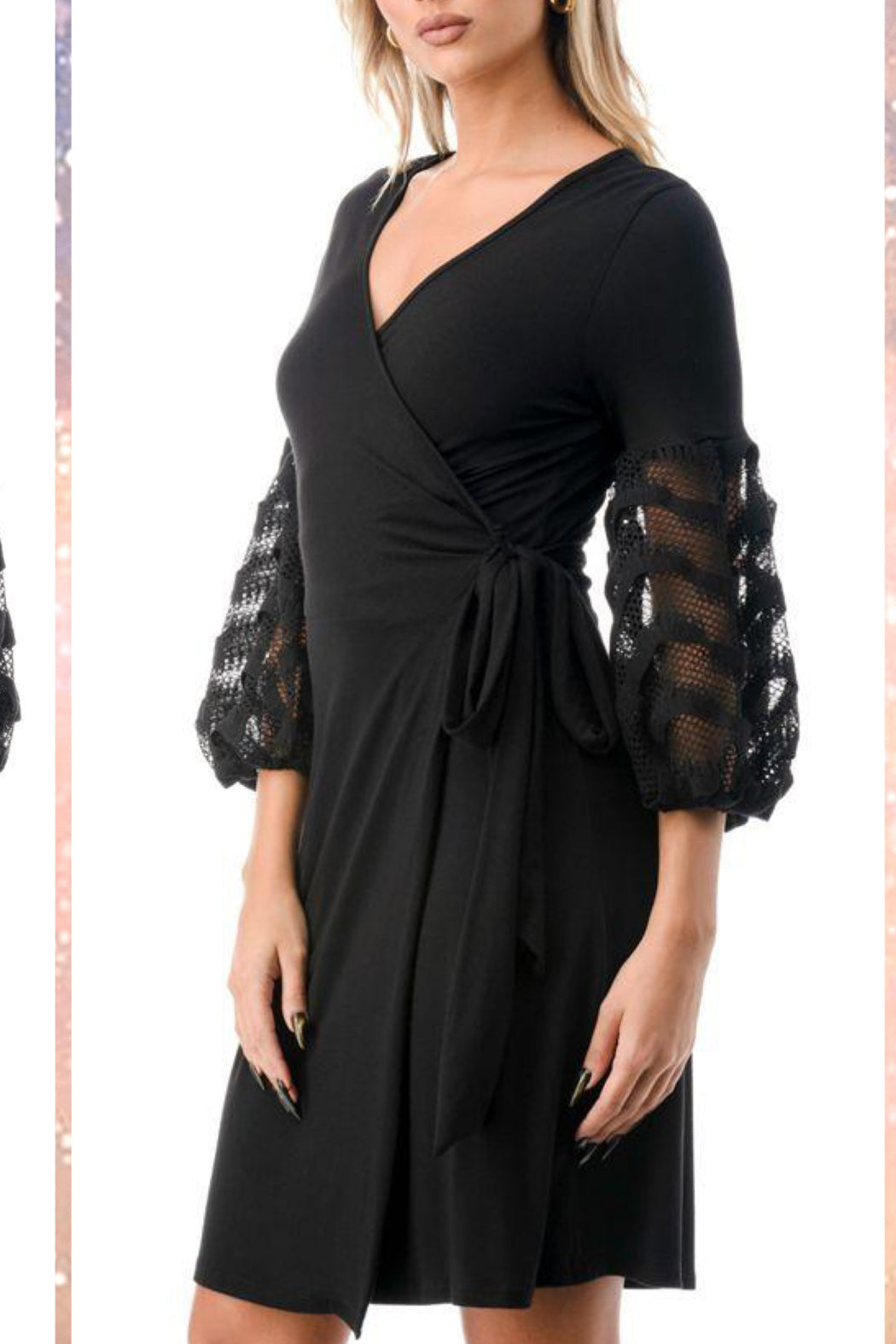 Allie Surplice Wrap Dress