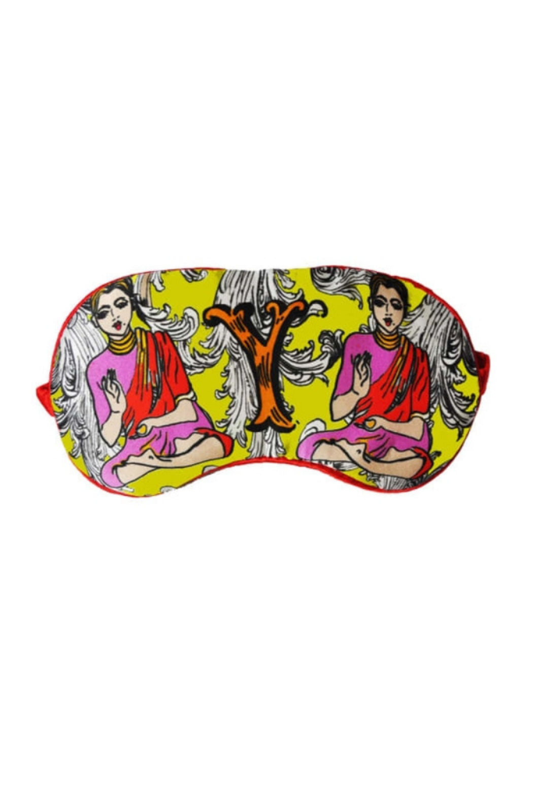Alphabet Silk Eye Mask