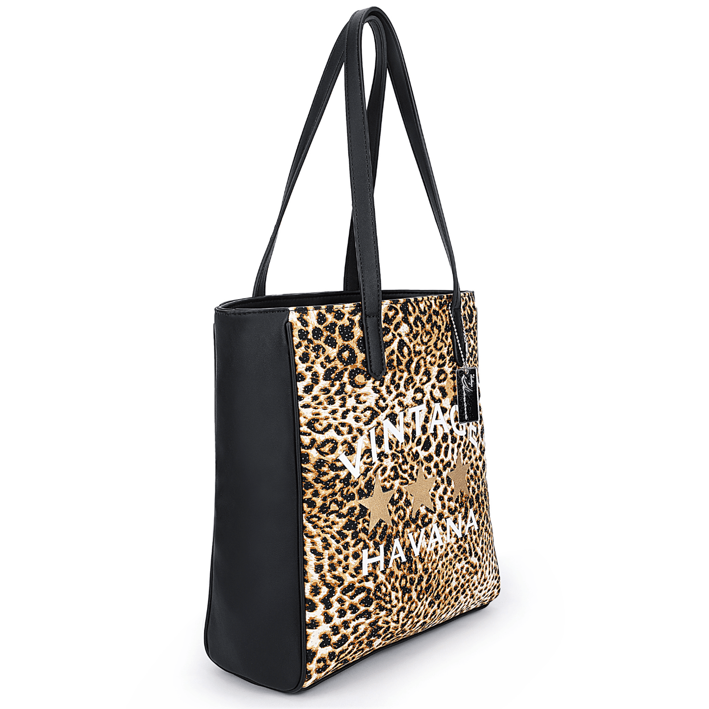 ANGELICA BAG - BLACK LEOPARD