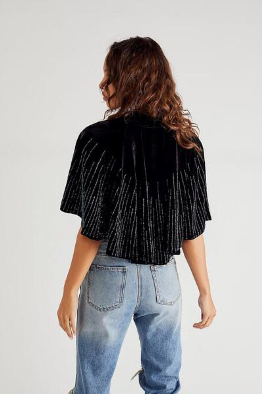 Velvet Crush Embellished Capelet