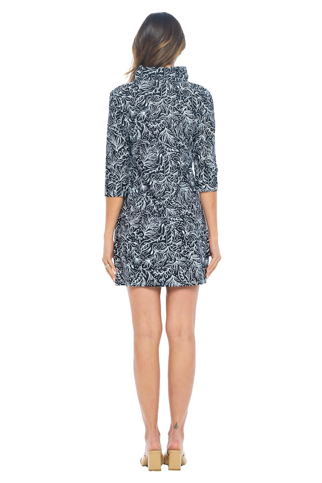 Black Quarter Sleeve Dress