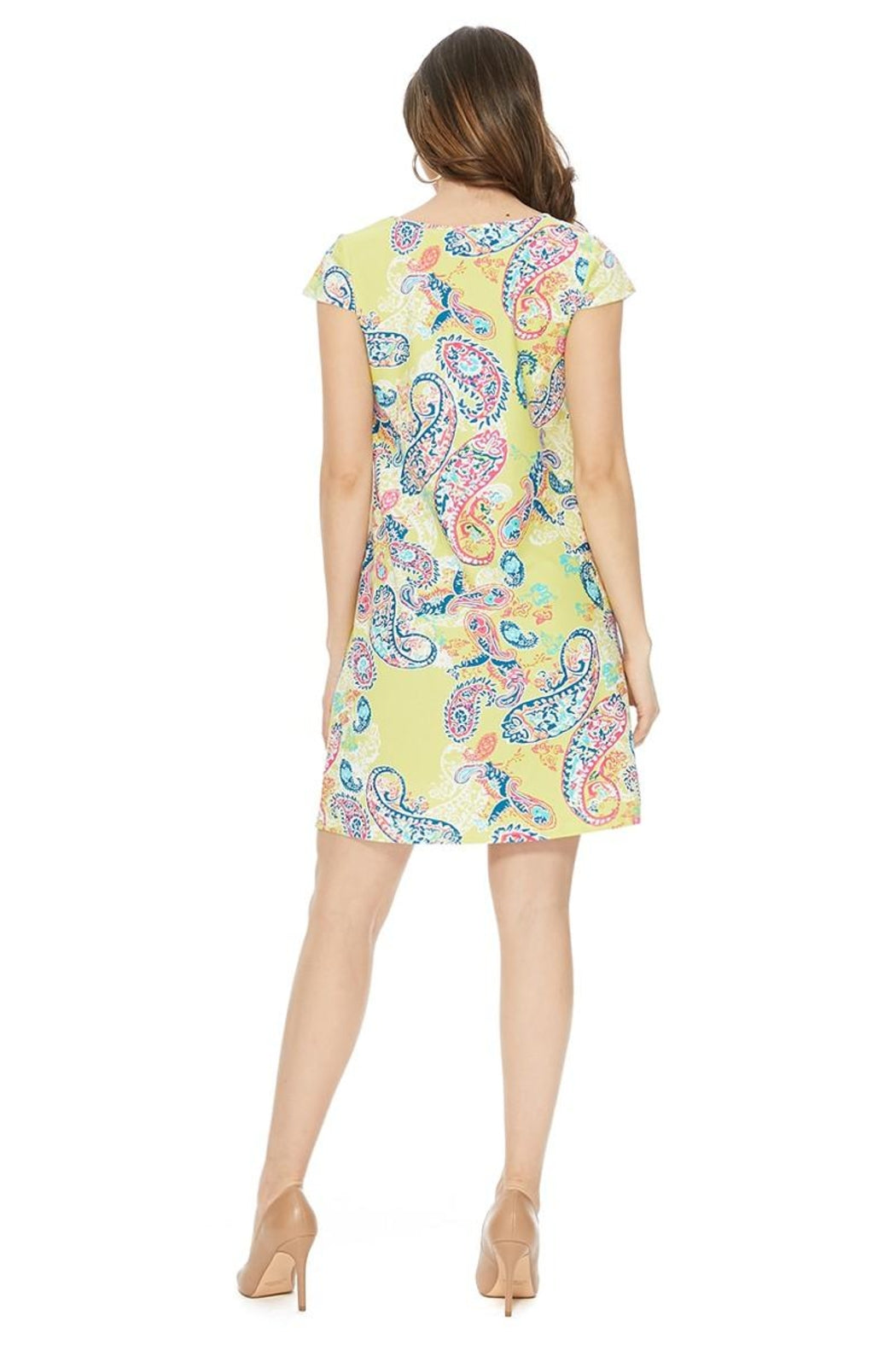 Yellow Cap Sleeve Dress