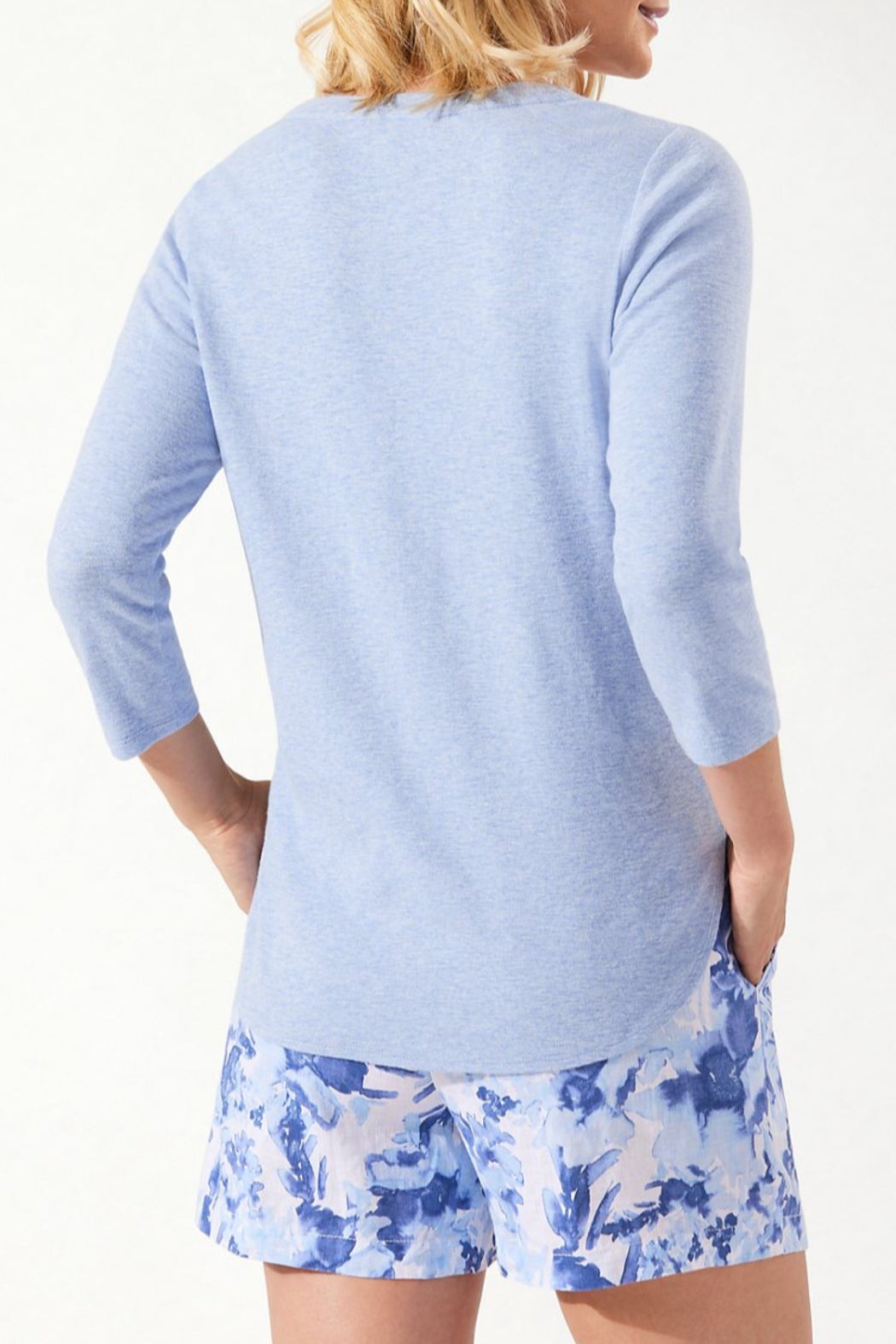 Ashby Rib 3/4 Sleeve T-Shirt