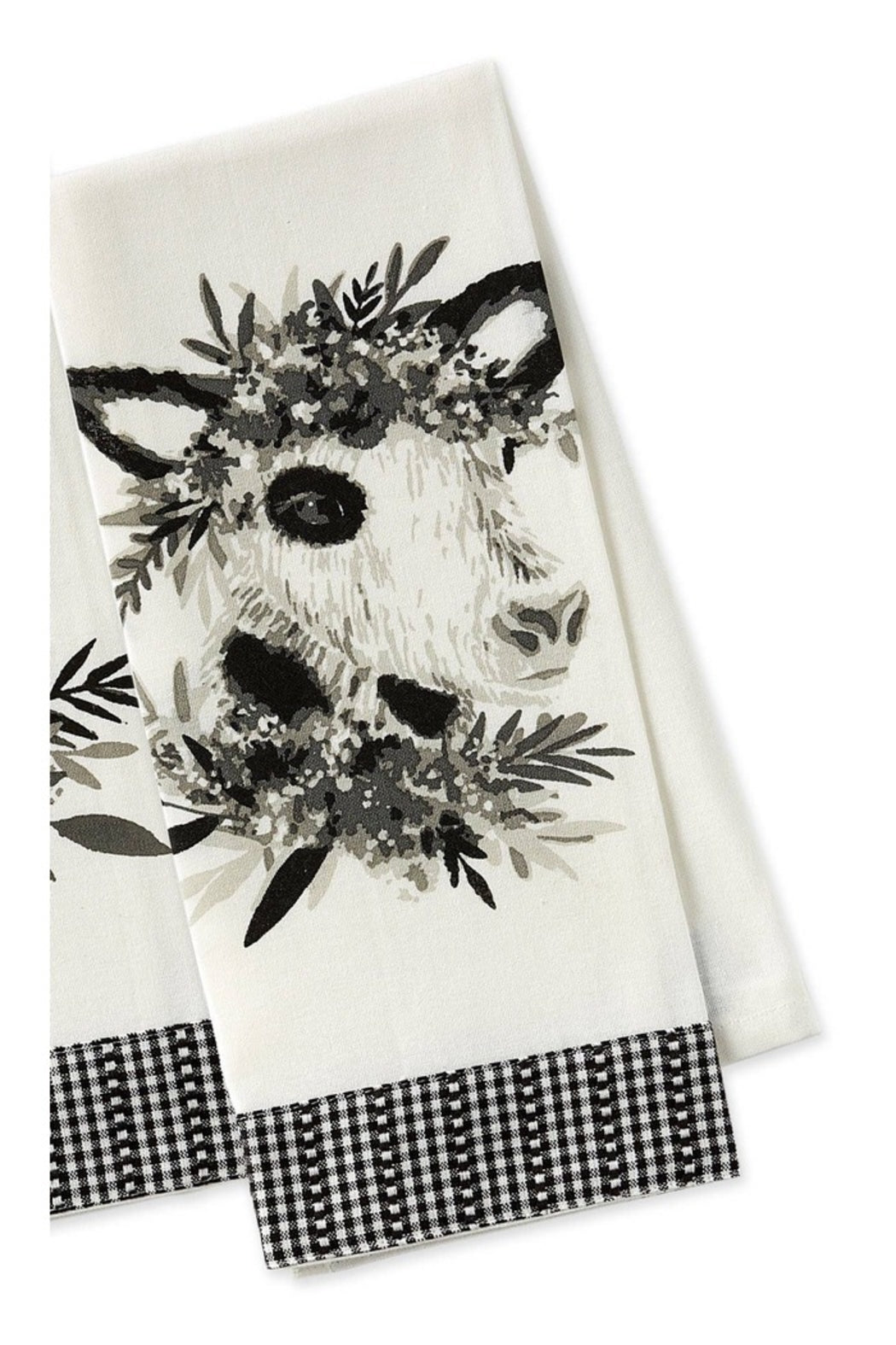 Barn Animals Embellished Dishtowels