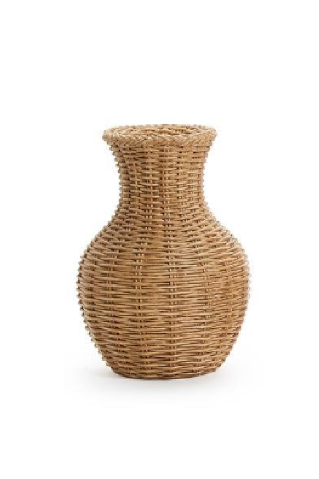 Basket Weave Pattern Vases - Resin