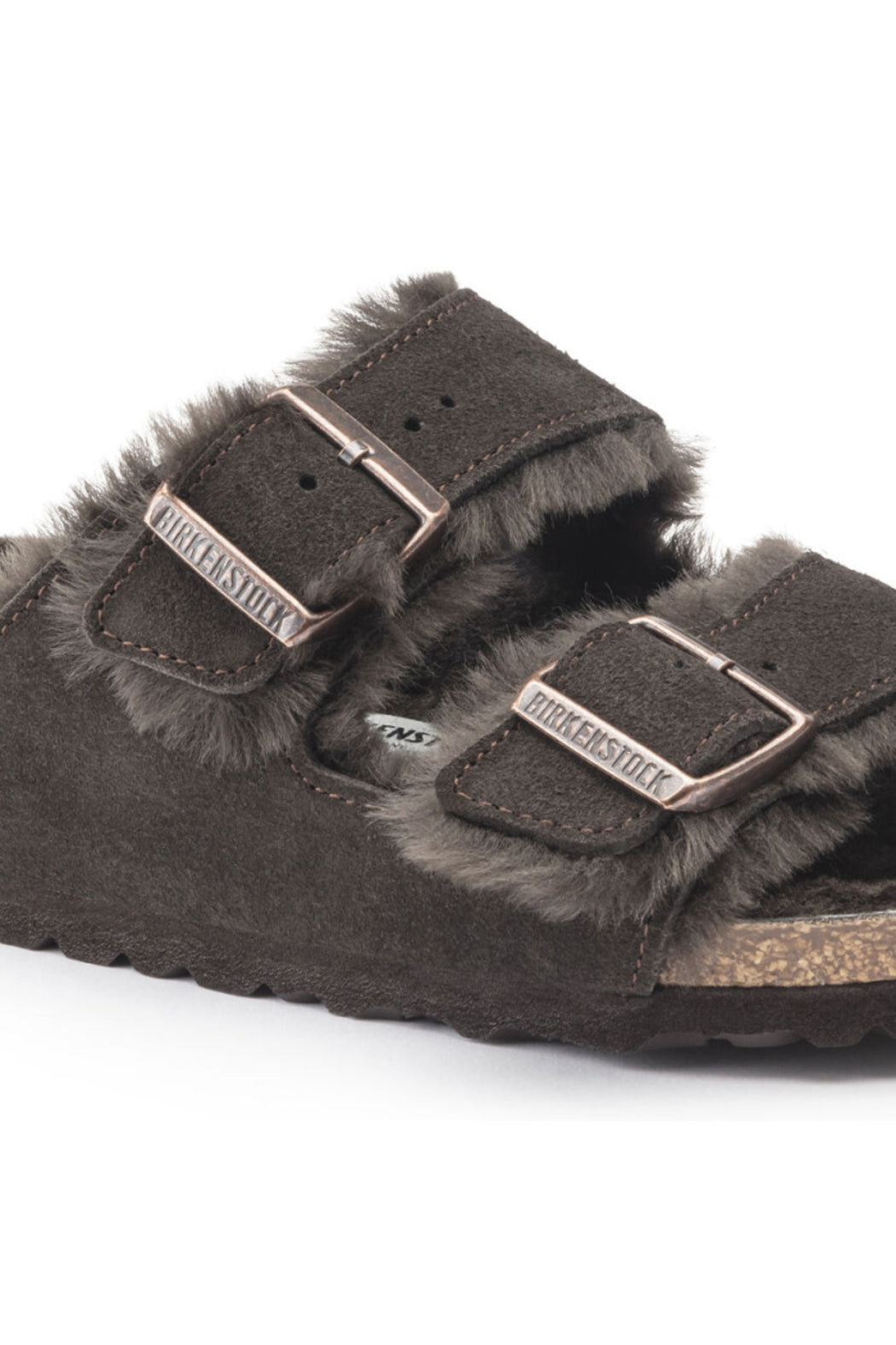 Birkenstock Arizona Shearling Narrow Width in Mocha