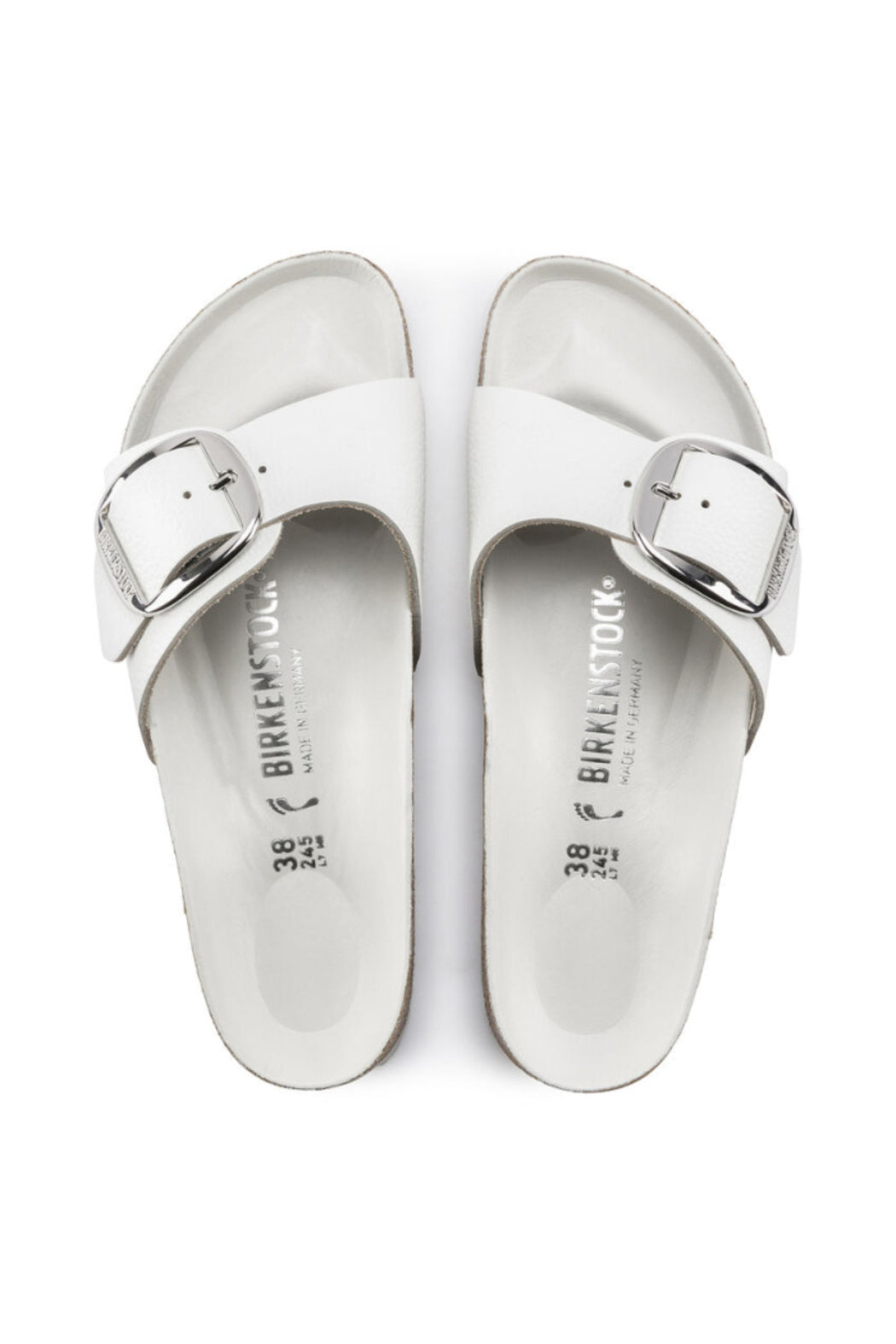 Birkenstock Madrid Big Buckle Leather White