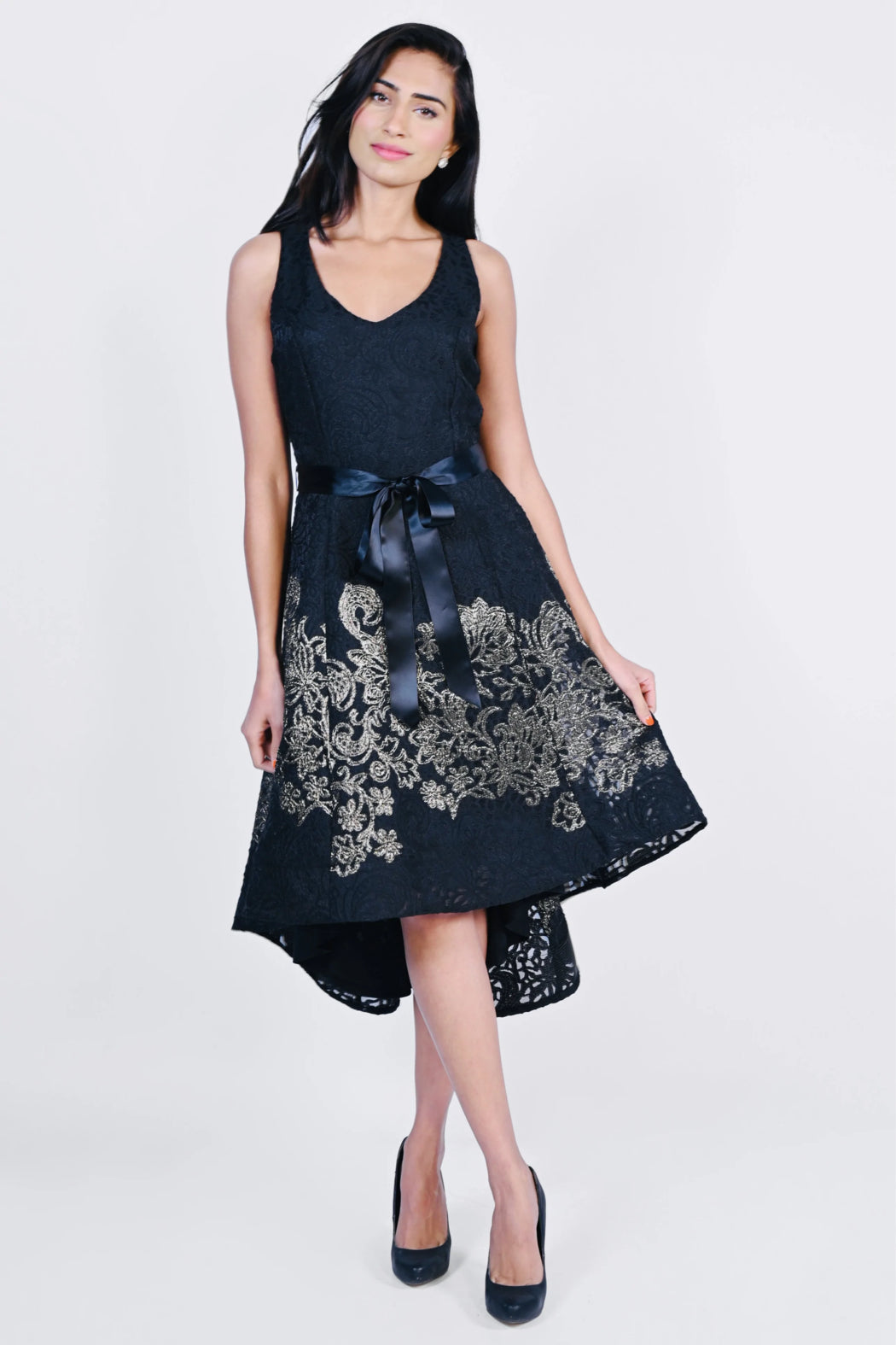 Black and Gold Dress