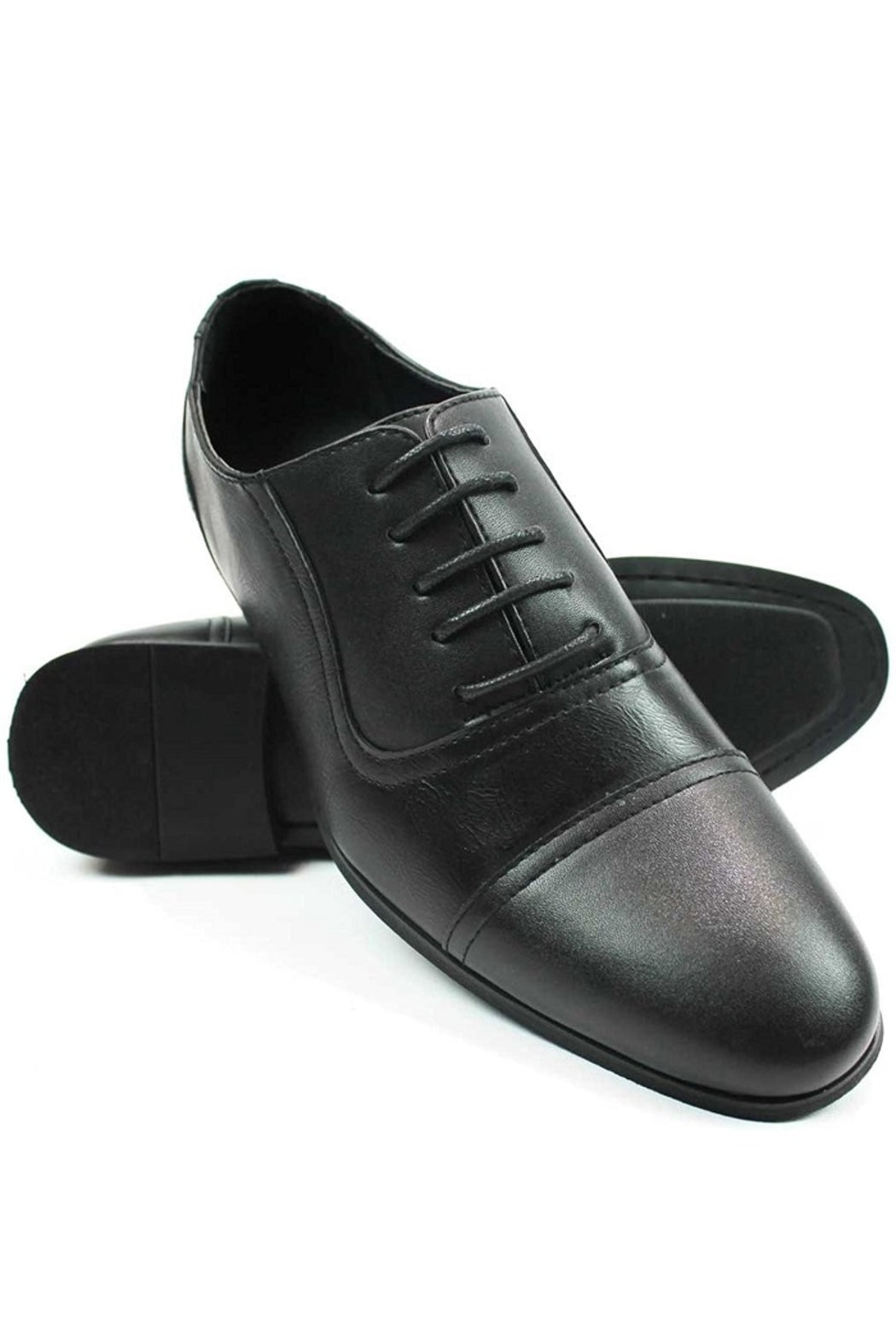 Black Cap Toe Dress Shoes