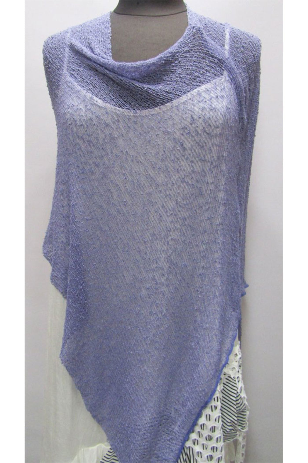 Boucle Knit Poncho