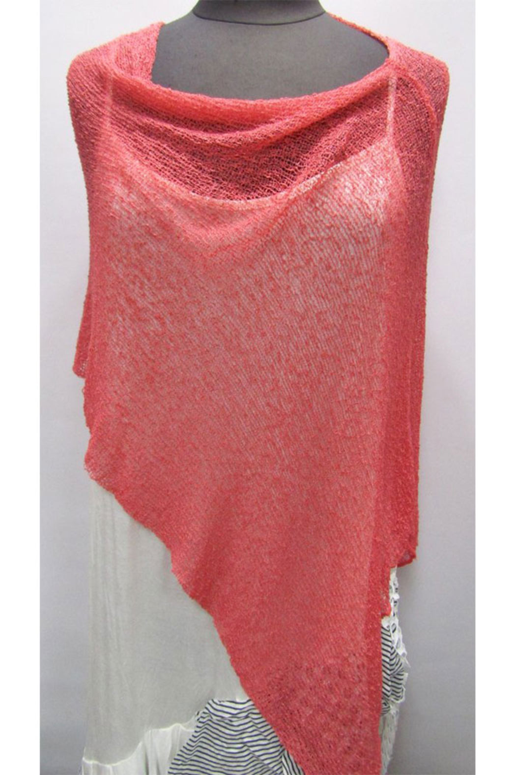 Boucle Knit Poncho