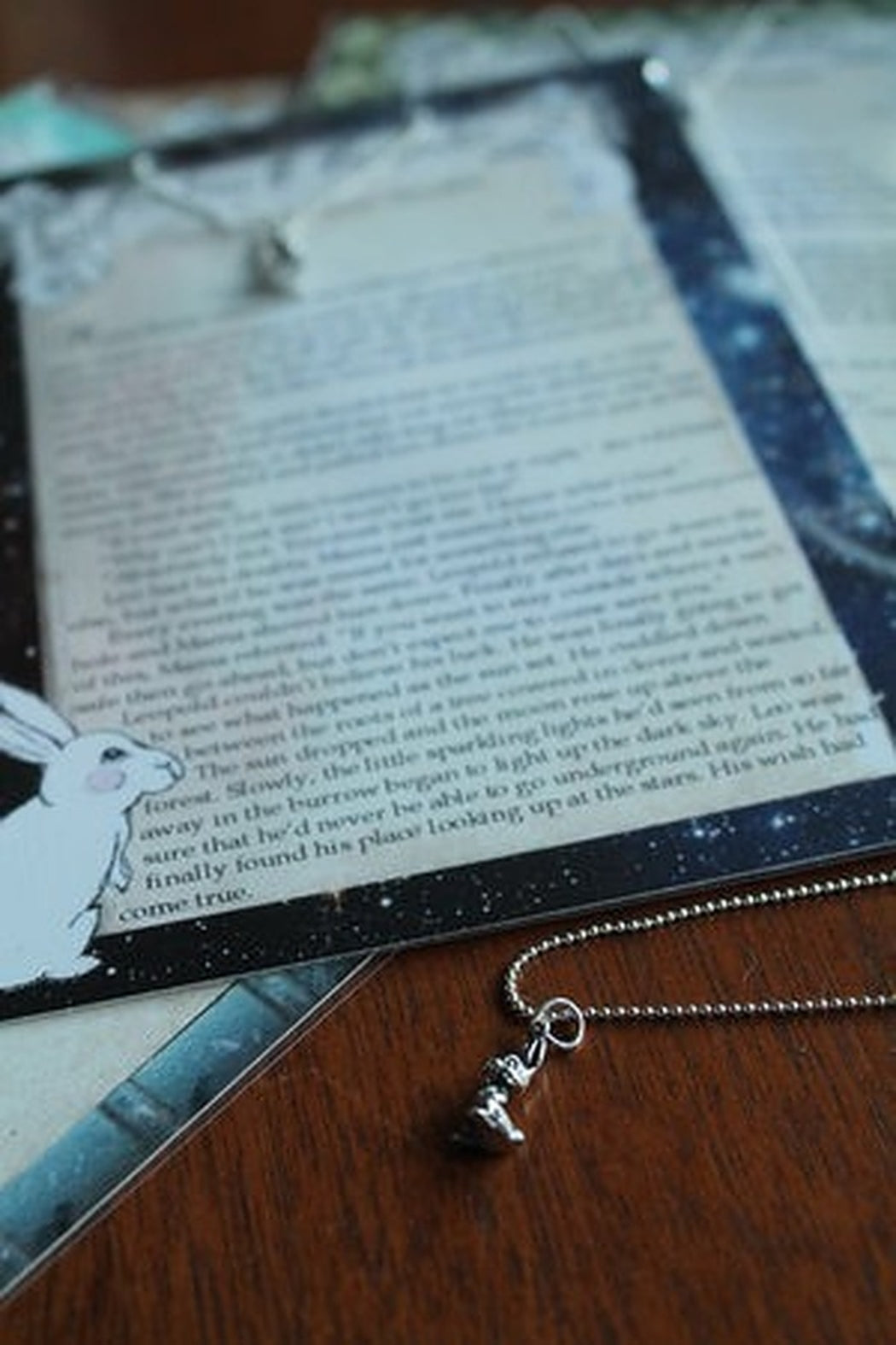 Bunny storybook necklace