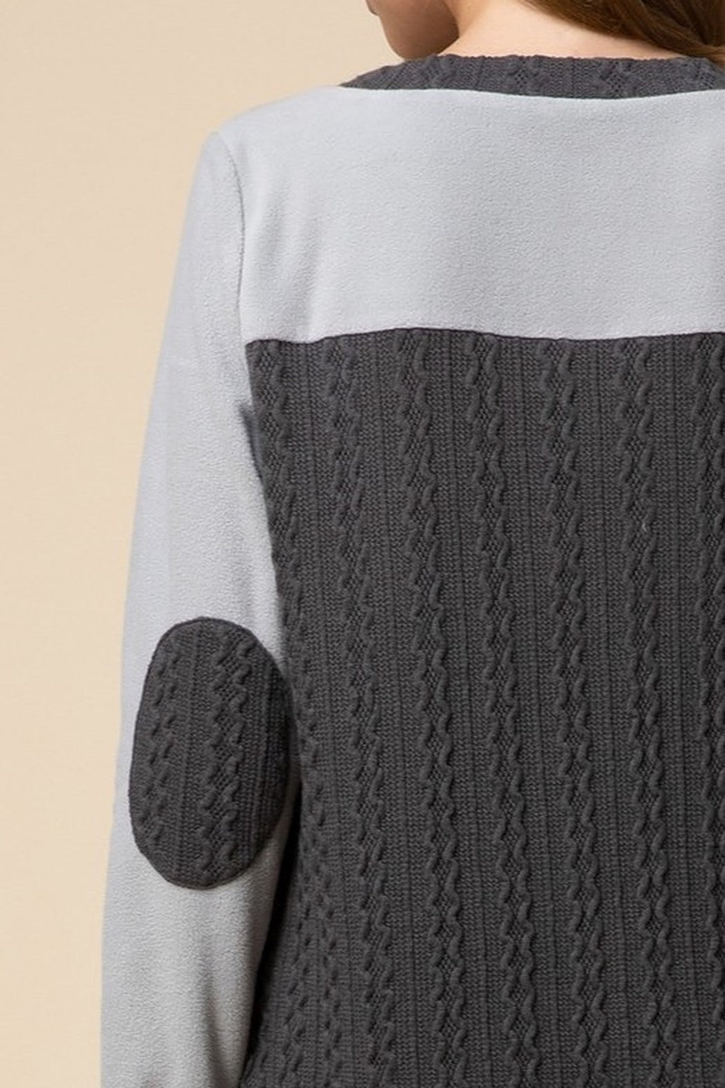 Cable-knit sweater dress