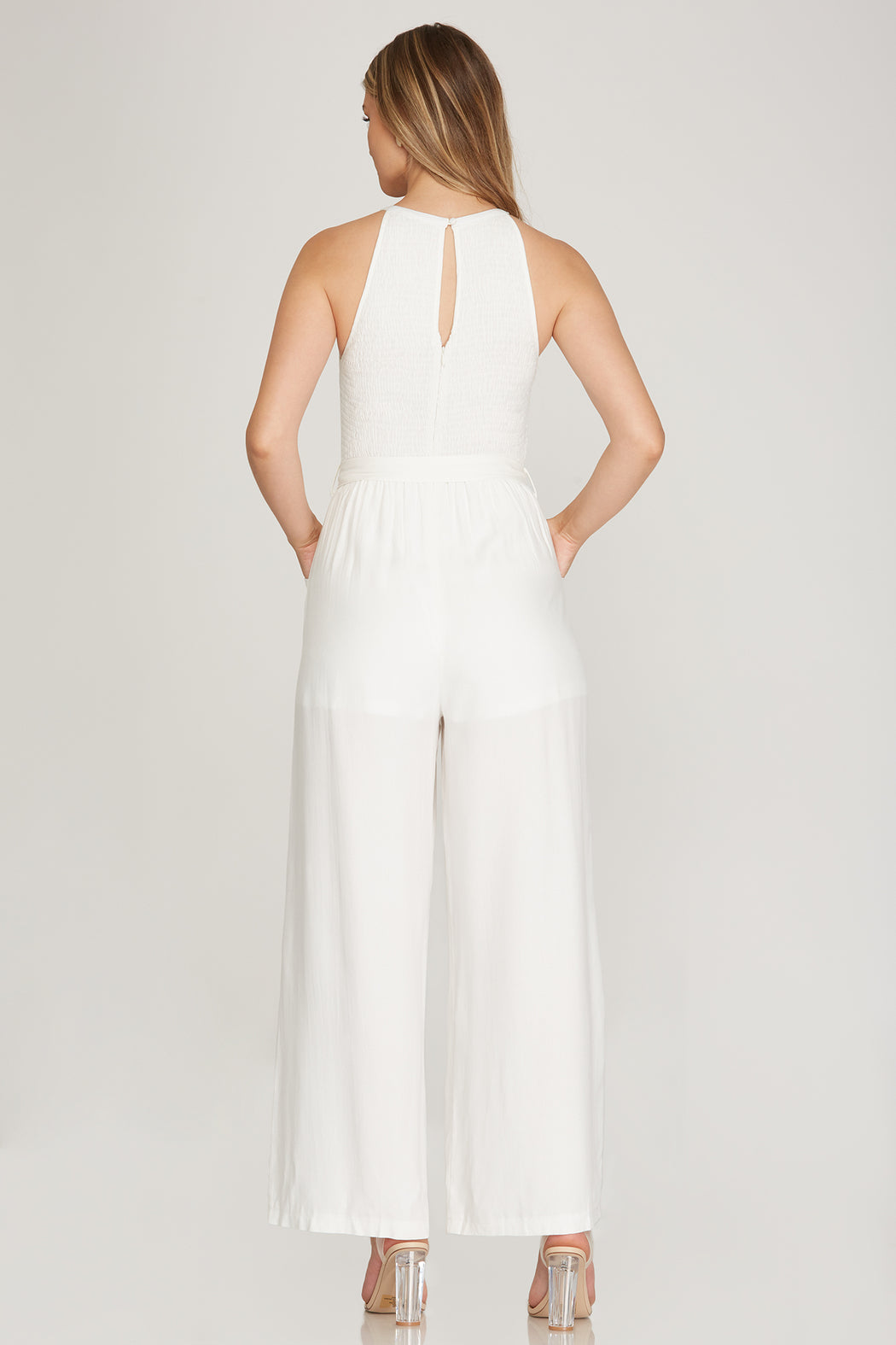 Cami-Smocked Jumpsuit