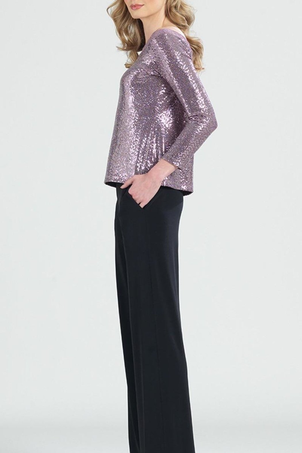 Off-Shoulder Shimmer Top