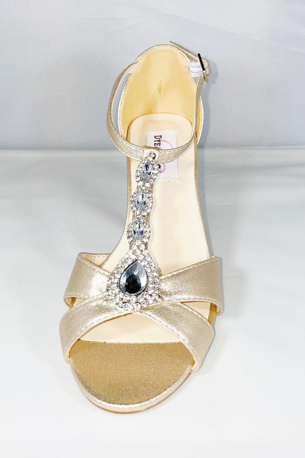 Nudeshimmer Jeweled Wedge