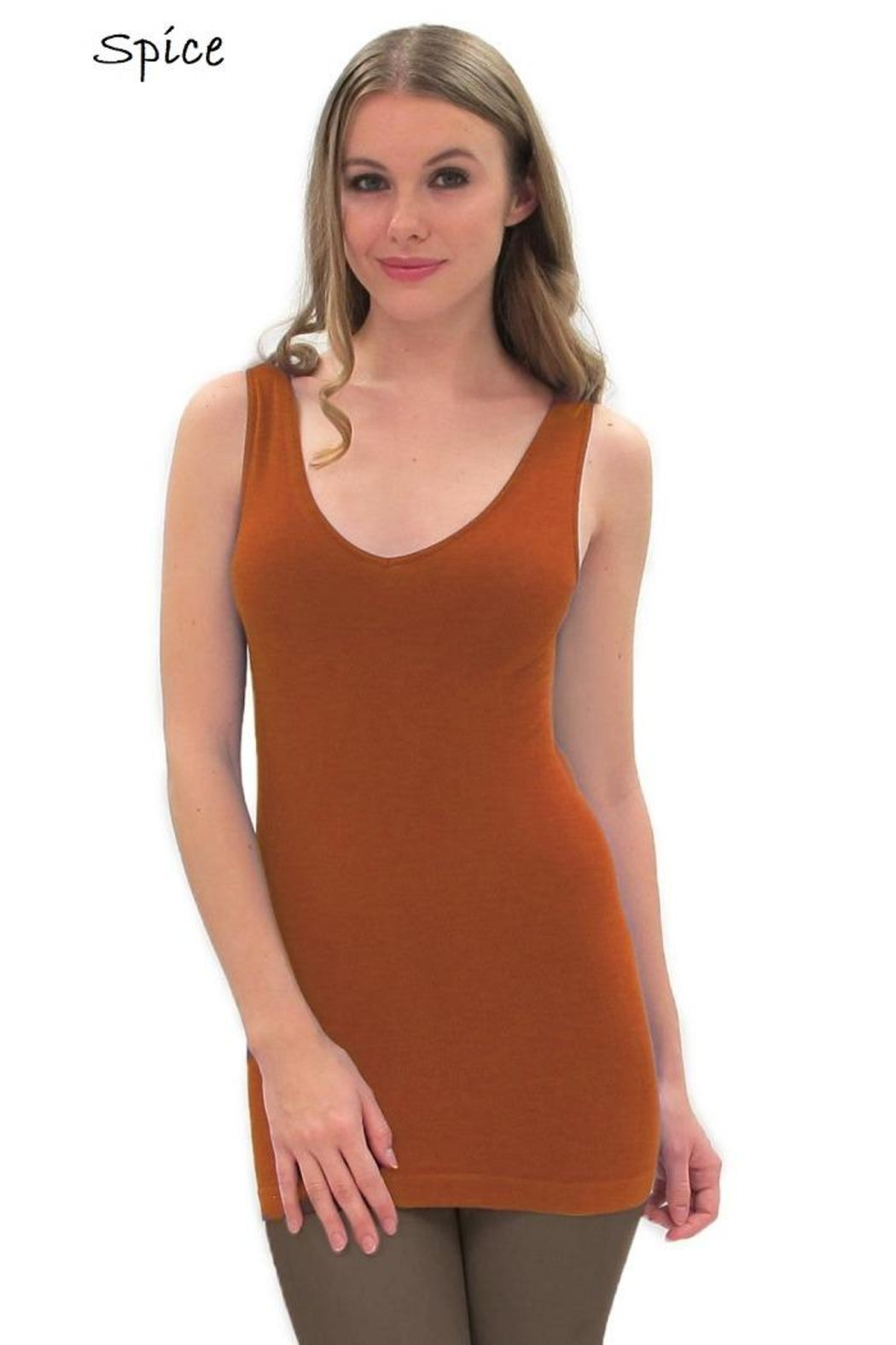 V-Neck Scoop Tank