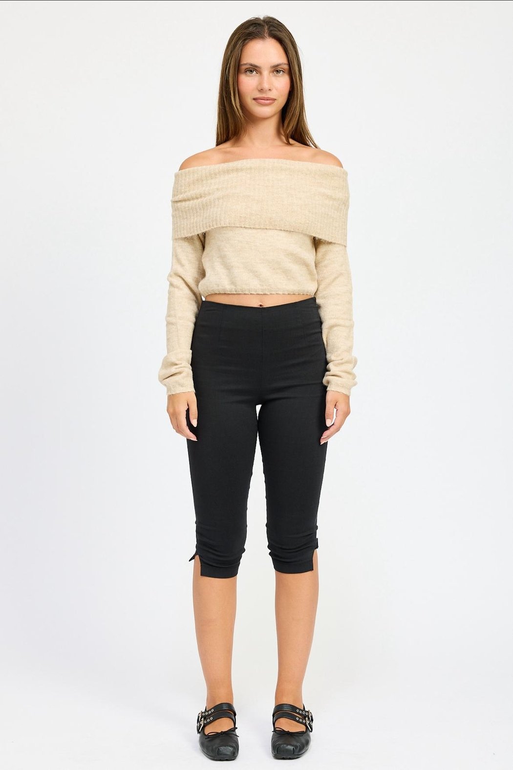 Off-Shoulder Sweater Top