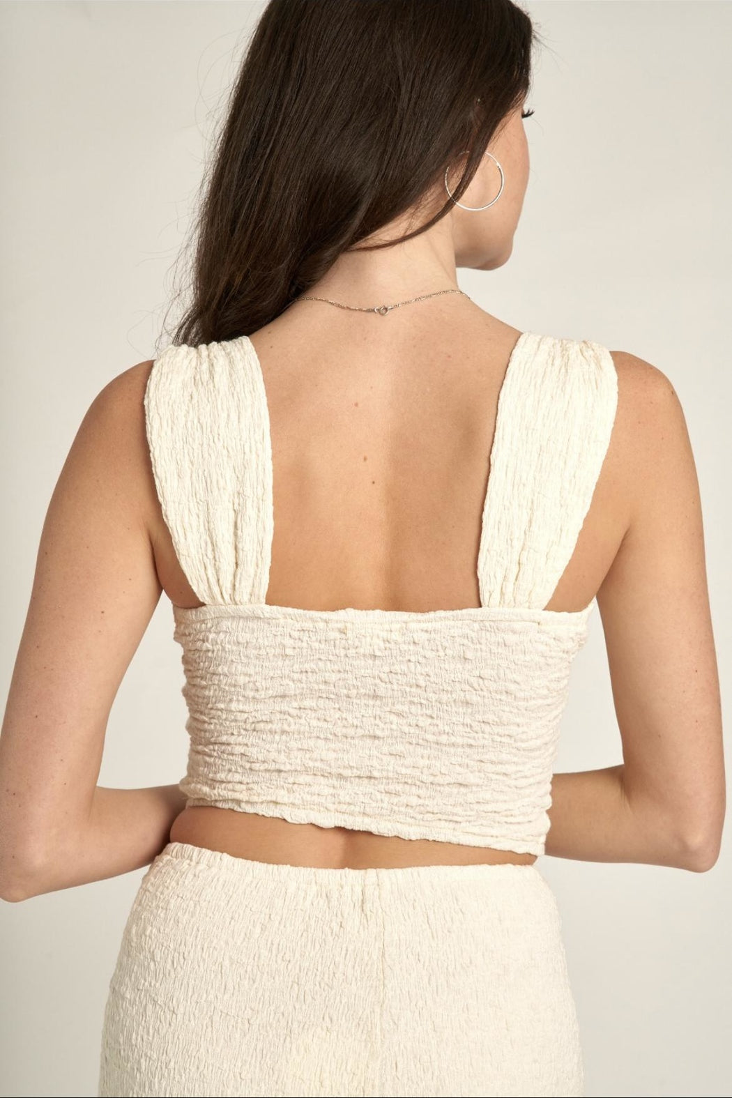 Textured Bustier Top