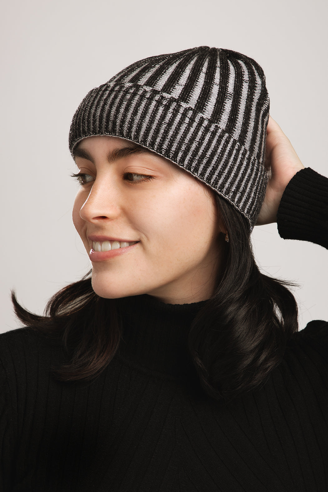 Slouchy Ribbed Cuffed Beanie