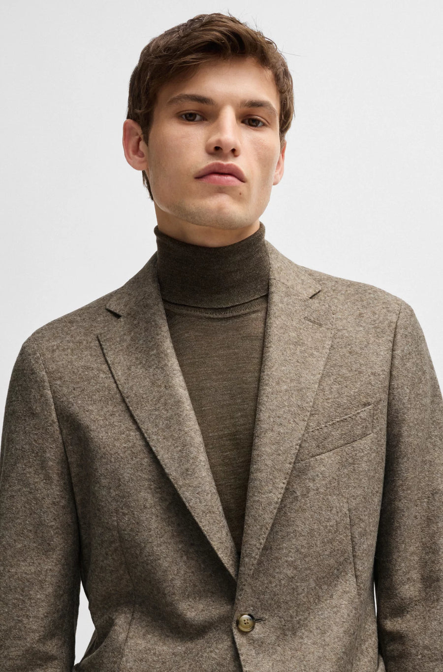 Boss C-Hanry-J Slim-Fit Jacket in Stretch Jersey with Wool