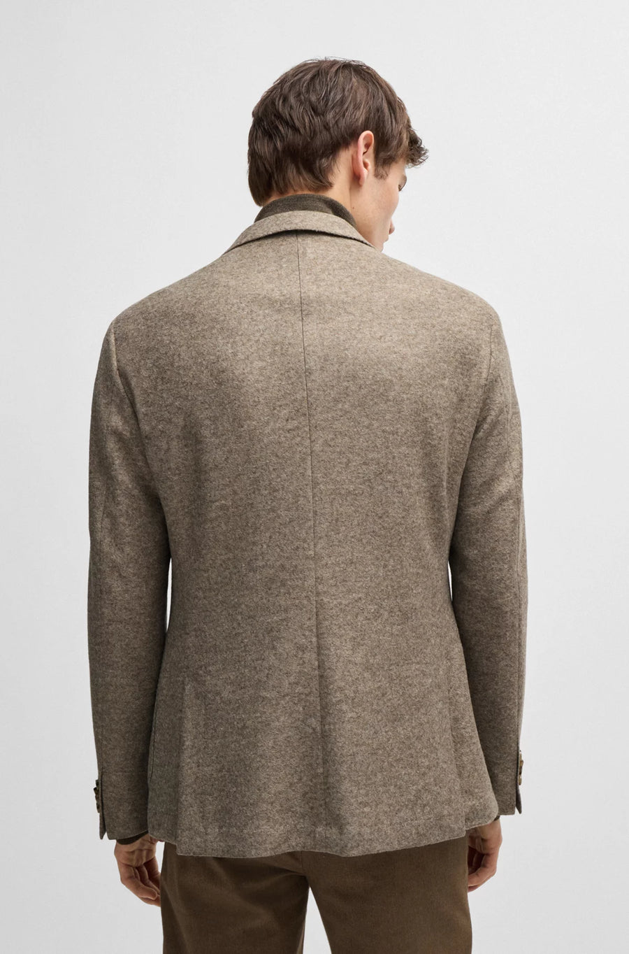 Boss C-Hanry-J Slim-Fit Jacket in Stretch Jersey with Wool