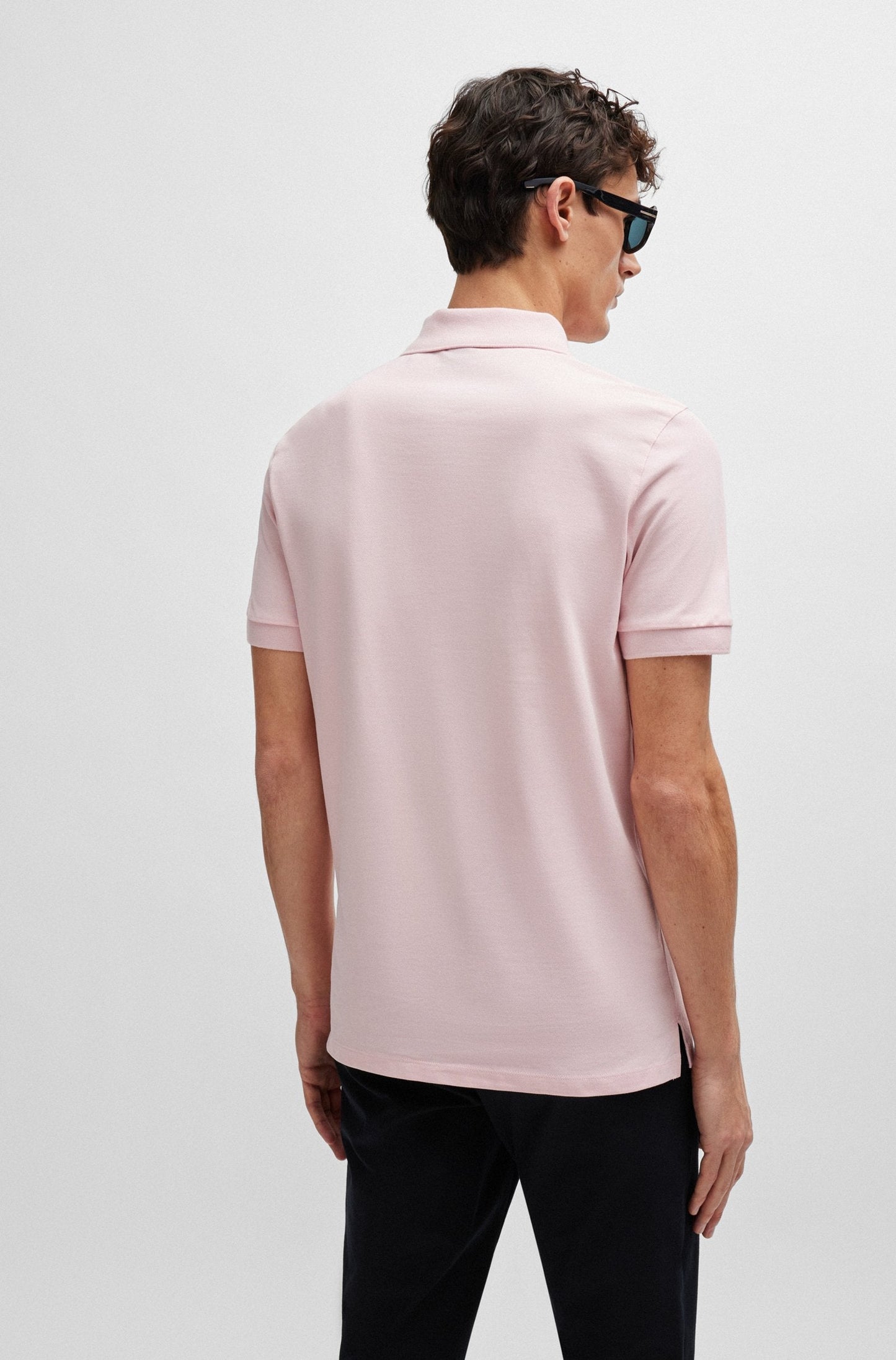 Boss COTTON POLO SHIRT WITH EMBROIDERED LOGO