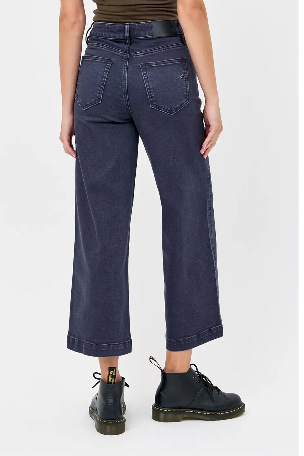 Nori High Rise Wide Leg Carbon Jean