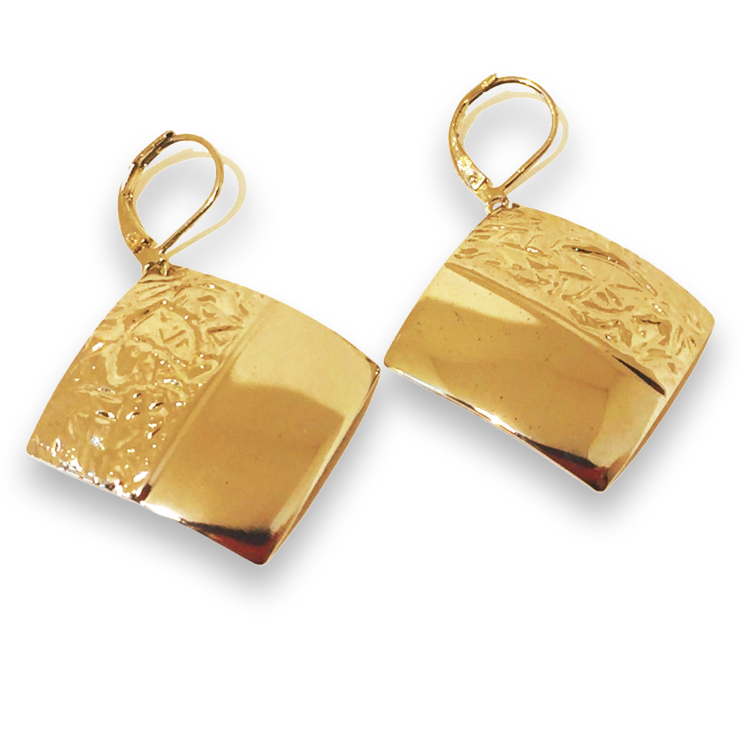 Silver Dipped Square Tulum Earrings
