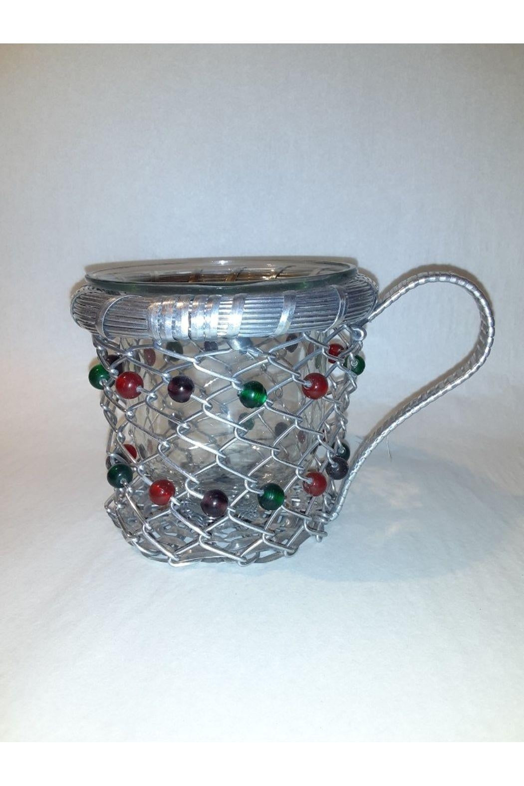 Brass Beaded Votive