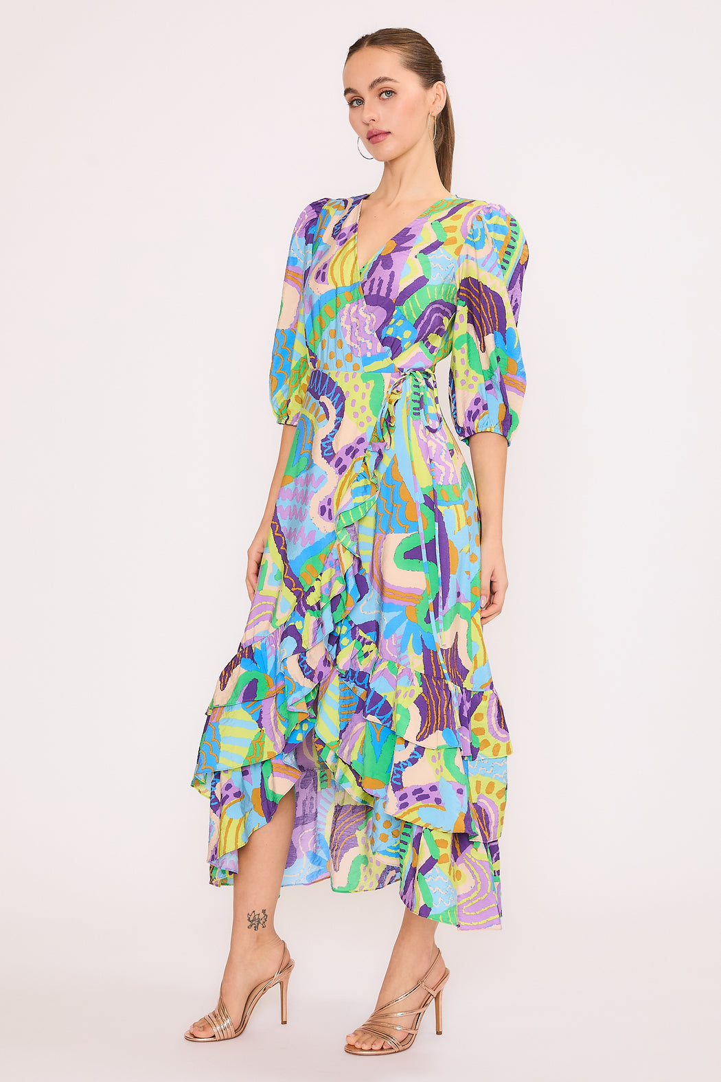 Tribal Purple Frida Dress